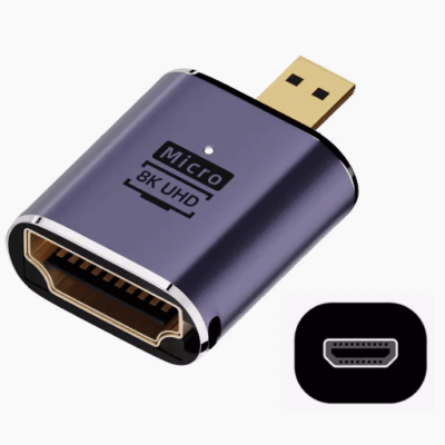 MICRO HDMI 公头对 HDMI 母头适配器